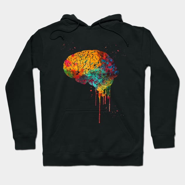 Human Brain Hoodie by erzebeth